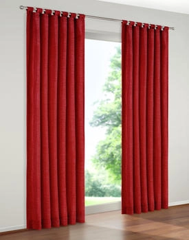 Wirth Warnow 132x160cm Schlaufen rot