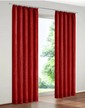 Wirth Warnow 132x160cm Kräuselband rot Wirth Warnow 132x160cm Kräuselband rot