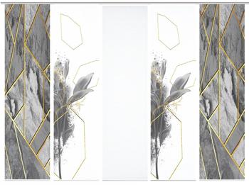 HOME in green Signum 60x245cm 5 Stk. grau