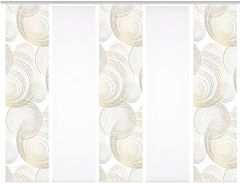 HOME in green Spiro 60x245cm 5 Stk. goldfarben
