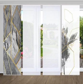 HOME in green Signum 60x245cm 4 Stk. grau