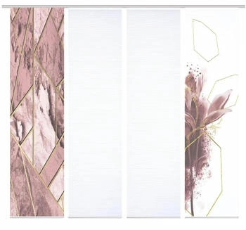 HOME in green Signum 60x245cm 4 Stk. rosa