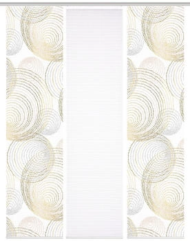 HOME in green Spiro 60x245cm 3 Stk. goldfarben