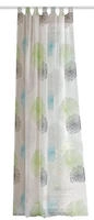 HOME WOHNIDEEN Vorhang "RAWLINS" Schlaufen 1 Stk. tlg. Schal aus Voile bedruckt