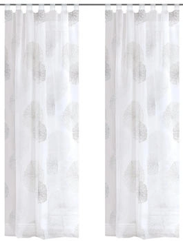 Home Wohnideen Rawlins 140x175cm Schlaufen 2 Stk. grau