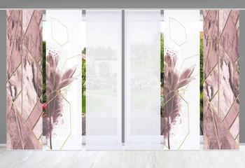 HOME in green Signum 60x245cm 6 Stk. rosa