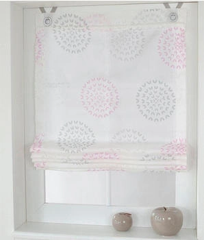 Kutti Bella mit Edelstahlhaken 45x140cm grau/rosé/weiß