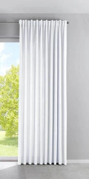 Gardinenbox Schlaufengardine Weiß Textil 300x250 cm Oeko-Tex® Standard 100 Wohntextilien Fertiggardinen Schlaufenschals (800001080395)