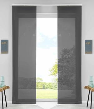 Gardinenbox Voile Paneelwagen 60x245 cm 2 Stk. (800000653390)