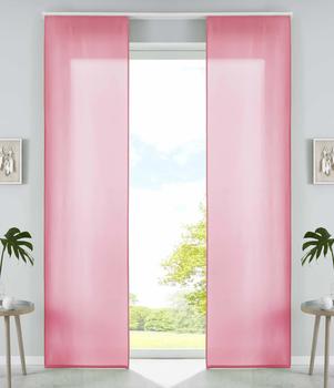 Gardinenbox Vorhang Pink Textil 60x245 cm Oeko-Tex® Standard 100 Wohntextilien Schiebegardinen (800000653224)