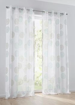 Kutti Bella Ösen 135x225cm weiß/beige/türkis