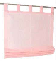Kutti Raffrollo "Brondby" mit Schlaufen freih&auml;ngend halbtransparent, Polyester,