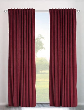my home Velvet Multifunktionsband 140x145cm 2 Stk. rot