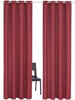 my home Parry Ösen 140x225cm 2 Stk. bordeaux
