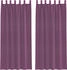 vidaXL Voile Vorhänge mit Schlaufen 2 Stk. Violett 140x225 cm (4102293)