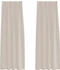 vidaXL Voile-Vorhang mit Vorhängen 2 pcs Sand 140x245cm Polyester (4108020)