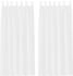 vidaXL Voile-Vorhang mit Vorhängen 2 pcs Weiß 140x245cm Polyester (4108035)