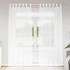 vidaXL Voile-Vorhang mit Vorhängen 2 pcs Weiß 140x245cm Polyester (4108035)