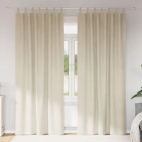 vidaXL Verdunkelungsvorh&auml;nge 2 stk. Creme 140 x 225 cm Samt