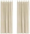 vidaXL Vorhänge mit Vorhängen 2 pcs Creme 140 x 225 cm Samt (4107190)