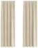 vidaXL Vorhänge mit Vorhängen 2 pcs Creme 140 x 225 cm Samt (4107185)