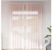 vidaXL Voile Vorh&auml;nge mit Schlaufen 2 Stk. Hellrosa 140x260 cm