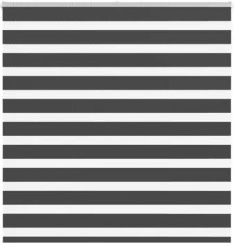 vidaXL Zebrarollo Schwarz 145x150 cm Stoffbreite 140,9 cm Polyester (4014244)
