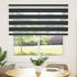 vidaXL Zebrarollo Schwarz 145x150 cm Stoffbreite 140,9 cm Polyester (4014244)
