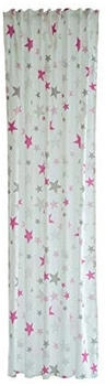 HOMING Stars 140x175cm rosa-weiß