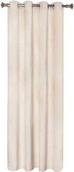 Woltu Woltu (1 St) Stangendurchzug verdunkelnd mit Ösen blickdicht beige 140 cm x 225 cm
