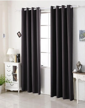 Woltu Ösen-Vorhang 250 g/m² blickdicht 135x225 cm anthrazit
