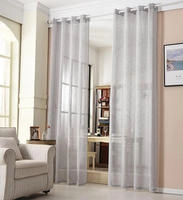 WOLTU Gardinen Leinenoptik Kr&auml;uselband halbtransparent 175x140cm Hellgrau |...