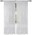 Woltu Gardine mit Kräuselband Leinen-Optik halbtransparent 140x175cm 2 Stk. hellgrau