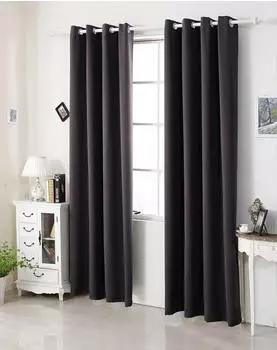 Woltu Ösen-Vorhang 250 g/m² blickdicht 135x175 cm anthrazit