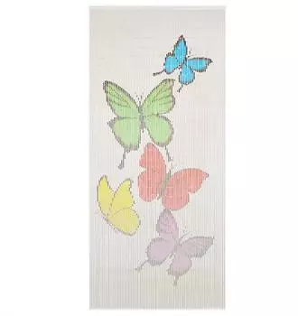 vidaXL Insektenschutz Türvorhang Bambus 90 x 200 cm (45738)