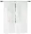 Woltu Gardine mit Kräuselband Leinen-Optik halbtransparent 140x225cm weiß