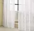 Woltu Gardine mit Kräuselband Leinen-Optik halbtransparent 140x225cm weiß