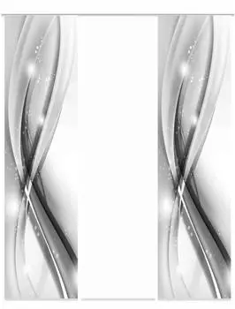 Home Fashion Digitaldruck Gliwe grau 3er-Set 60x245 cm