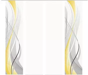 Home Fashion Digitaldruck Carlisle gelb 4er-Set 60x245 cm