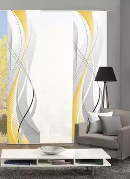 Home Fashion Digitaldruck Carlisle gelb 3er-Set 60x245 cm