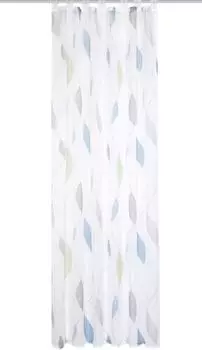 Home Wohnideen Paolo 140x175cm Schlaufen halbtransparent blau-grün