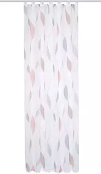 Home Wohnideen Paolo 140x175cm Schlaufen halbtransparent rot