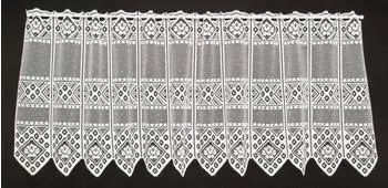 Kranzusch Blumenmuster-Gardine 105x45cm