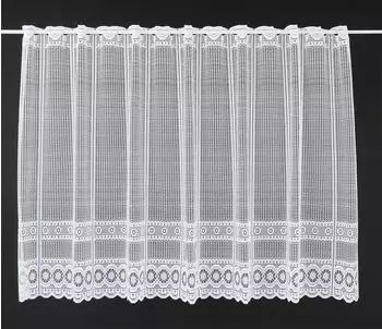 Kranzusch Jacquard-Gardine mit gebogtem Abschluss 162,5x90cm