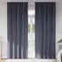 vidaXL Verdunkelungs-Vorhänge mit Ringen 2 pcs Anthrazit 245 x 140 cm (4107451)