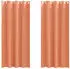vidaXL Verdunkelungs-Vorhänge mit Ringen 2 pcs Terrakotta 245 x 140 cm (4107416)