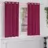 vidaXL Verdunkelungs-Vorhänge mit Ringen 2 pcs Weinrot 175 x 140 cm (4107354)