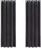 vidaXL Verdunkelungsvorhänge 2 pcs Dunkelgrau 140 x 225 cm Samt (4107225)