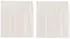 vidaXL Voile Vorhänge mit Lasche 2 Stk. Creme (4102266)
