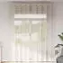 vidaXL Voile Vorhänge mit Ösen 2 Stk. Creme 140x260 cm (4102075)